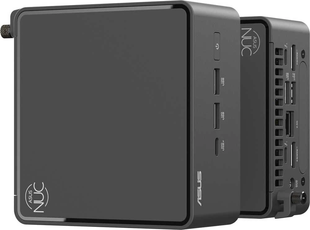 ASUS NUC 15 PRO / RNUC15CRHU700002 / Ultra 7 255H 28W / Intel Arc grafika / be RAM / be saugyklos / Intel Wi-Fi 7 BE201 / USB Total - 7 / 4 USB Type-A / 3 USB Type-C (1x USB3.2 + 2x TB4) / 2x HDMI 2.1 / Palaiko ekranus - 4x 4K / be OS / ES laidas / rinkinys (L6) / aukštas / EAN: 4711387950005