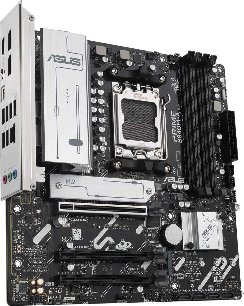 Pagrindinė plokštė ASUS PRIME B840M-A-CSM AMD B840 Lizdas AM5 mikro ATX