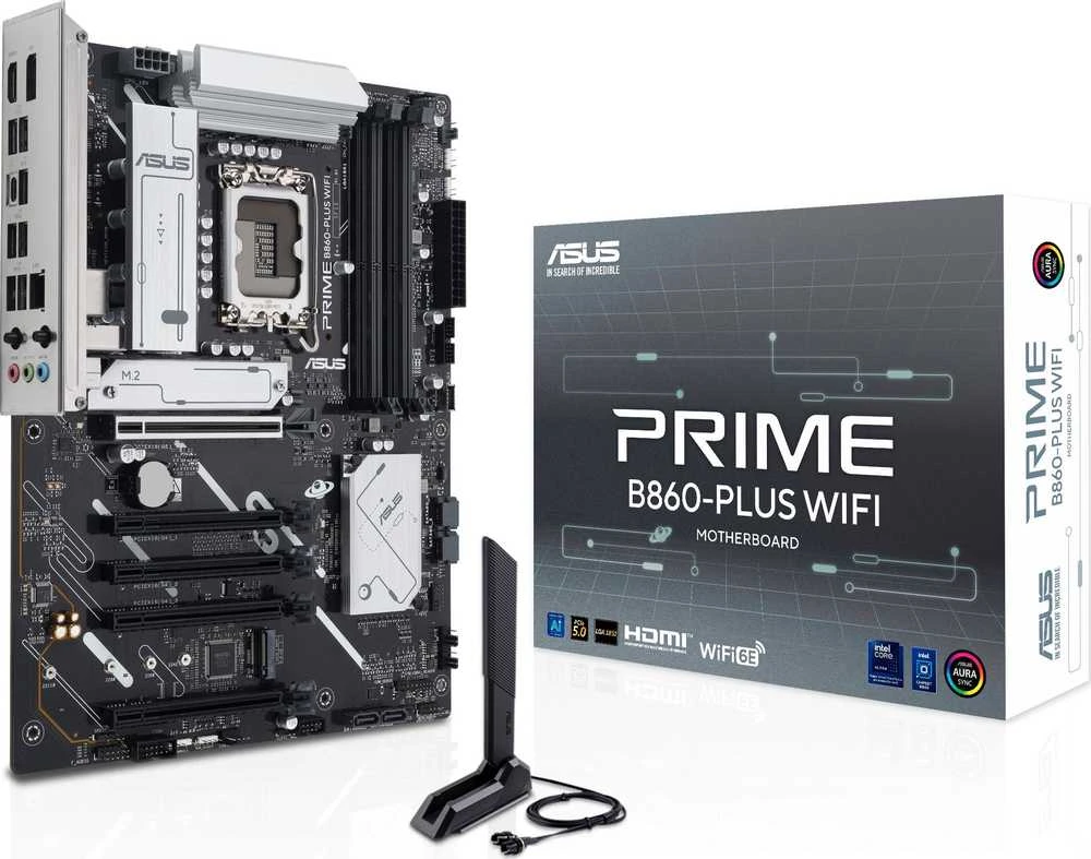 Pagrindinė plokštė ASUS PRIME B860-PLUS WIFI Intel B860 LGA 1851 (V1 lizdas) ATX