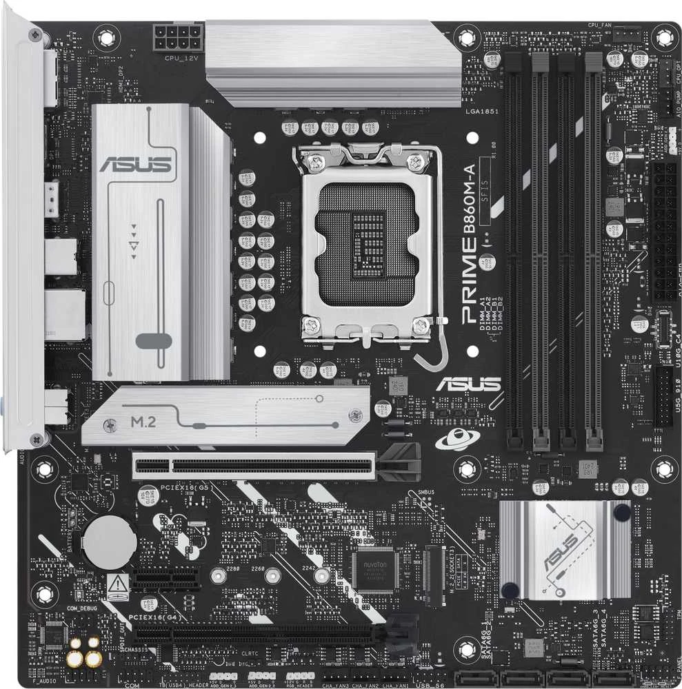 Pagrindinė plokštė ASUS PRIME B860M-A-CSM Intel B860 LGA 1851 (Socket V1) micro ATX
