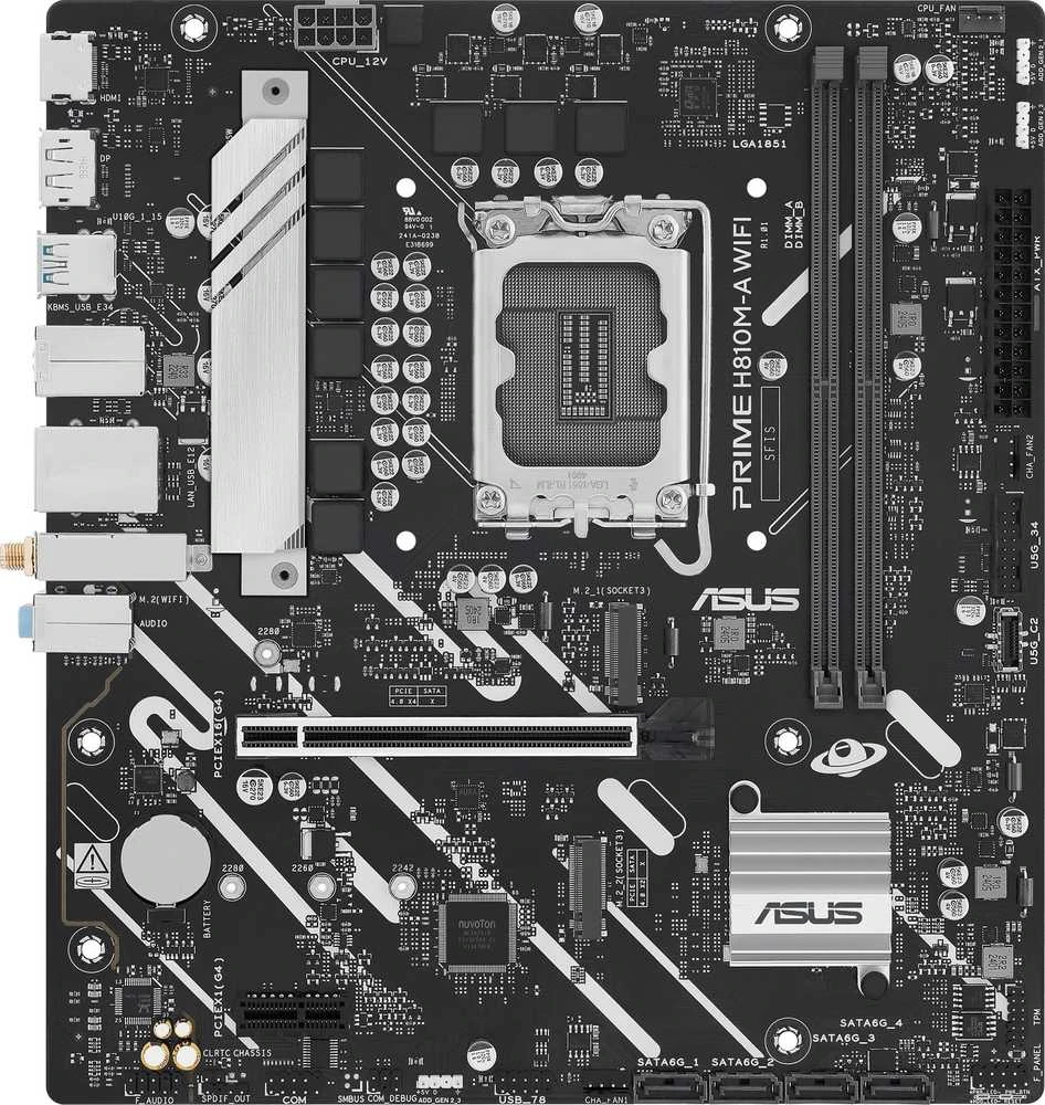 Pagrindinė plokštė ASUS PRIME H810M-A WIFI