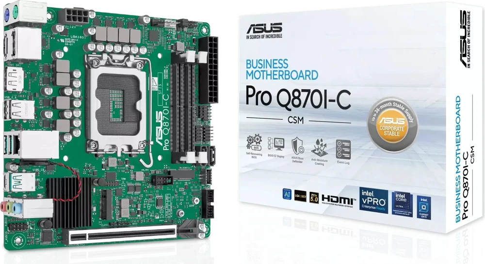 pagrindinė plokštė Asus PRO Q870I-C-CSM