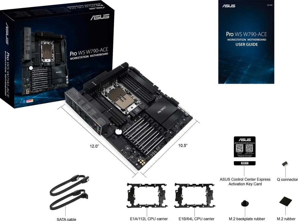 Pagrindinė plokštė ASUS Pro WS W790-ACE
