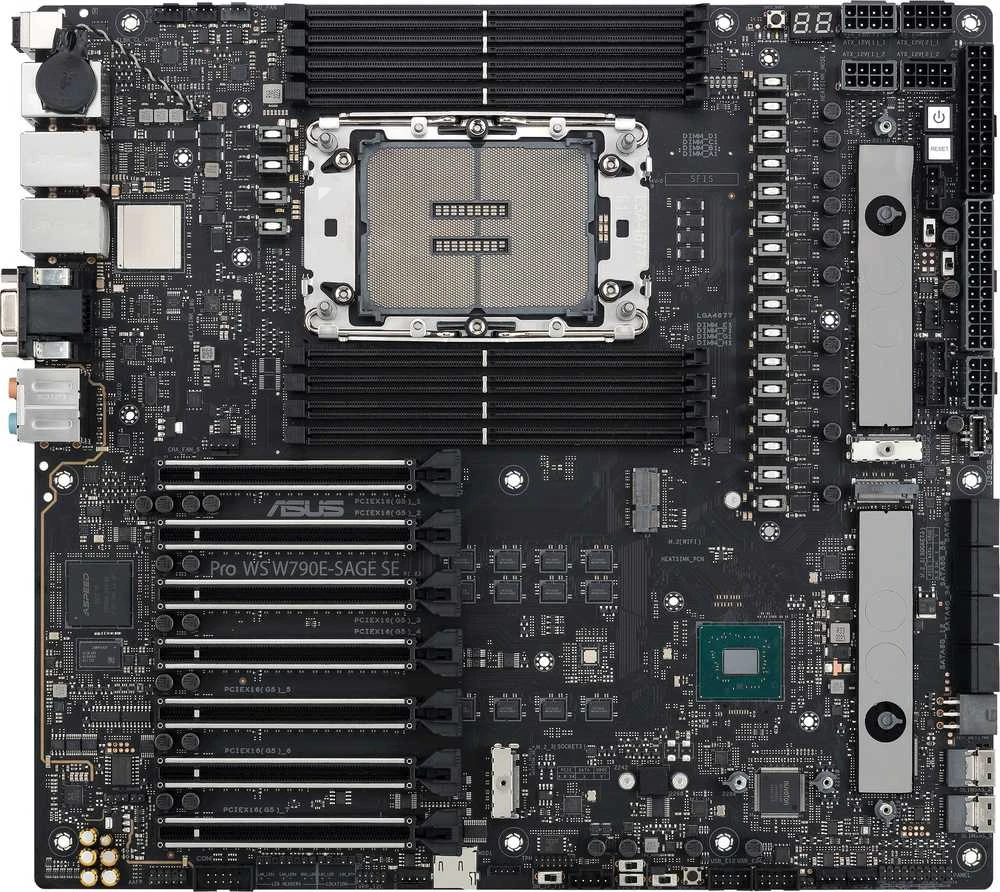 Pagrindinė plokštė Asus PRO WS W790E-SAGE SE/Intel W790/LGA4677/EEB