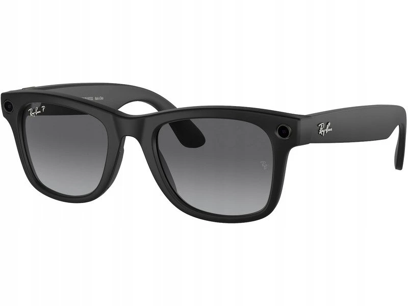 RayBan Meta Wayfarer matiniai juodi su kameromis