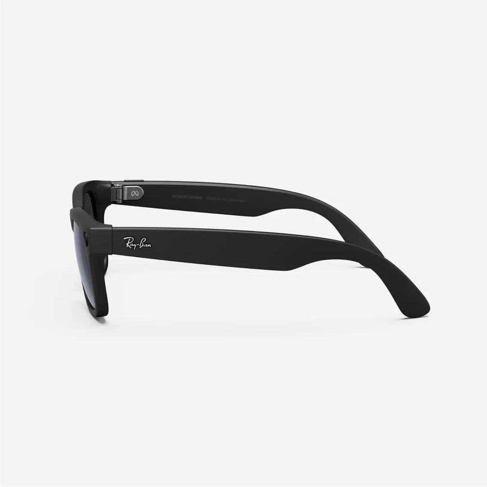 Išmanieji akiniai RayBan Meta Wayfarer, matinės juodos spalvos, poliarizuoti