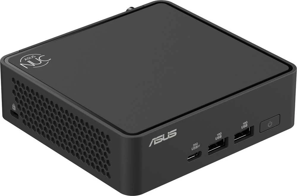 ASUS NUC 15 PRO / RNUC15CRKU700002 / Ultra 7 255H 28W / Intel Arc grafika / be RAM / be saugyklos / Intel Wi-Fi 7 BE201 / USB Total - 7 / 4 USB Type-A / 3 USB Type-C (1x USB3.2 + 2x TB4) / 2x HDMI 2.1 / Palaiko ekranus - 4x 4K / be OS / ES laidas / rinkinys (L6) / plonas / EAN: 4711387949863