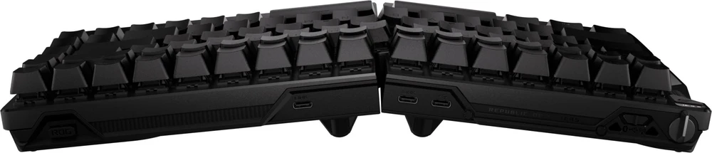 ASUS ROG Falcata žaidimų klaviatūra, 75 % padalinta, ROG HFX V2 magnetiniai jungikliai – UPS