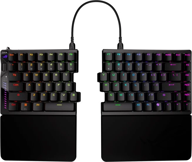 Klaviatūra žaidimams Asus ROG Falcata Asus ROG HFX V2 belaidė magnetyczno-mechaninė su pašvietimu juoda
