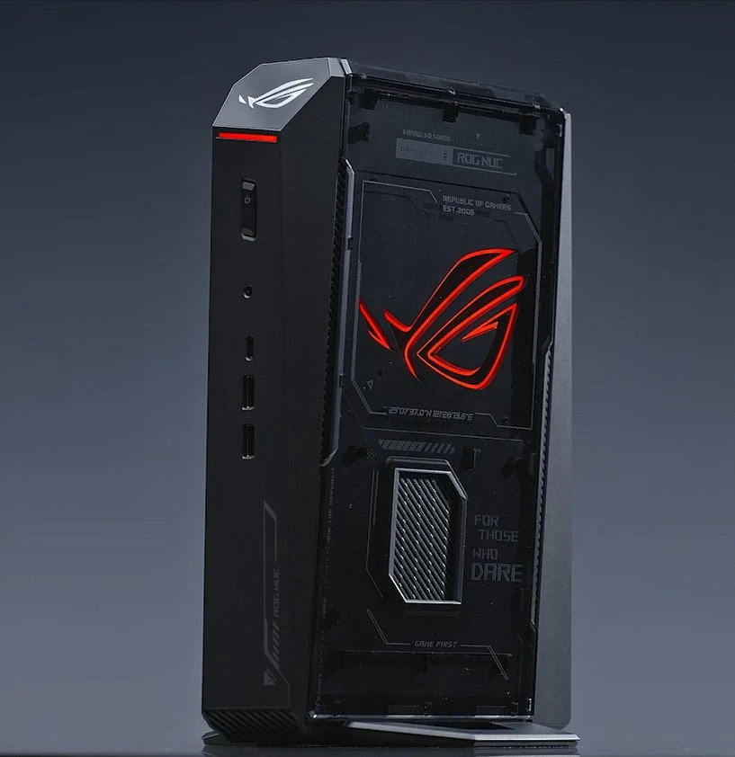 Kompiuteris Asus ROG NUC RNUC15JNK9X489A2 Intel Core Ultra 9 275HX 32 GB DDR5-SDRAM 1 TB SSD NVIDIA GeForce RTX 5070 Windows 11 Home Mini PC Juodas
