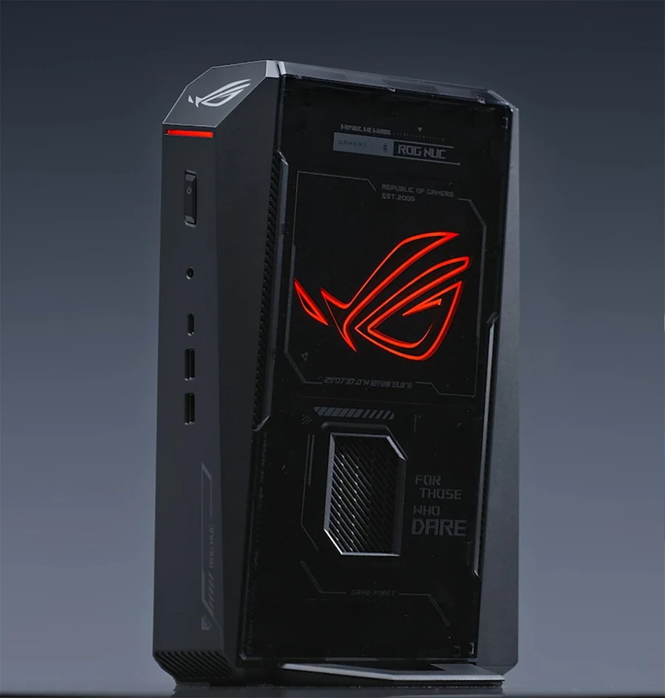 Kompiuteris Asus ROG NUC RNUC15JNK9X489A2 Intel Core Ultra 9 275HX 32 GB DDR5-SDRAM 1 TB SSD NVIDIA GeForce RTX 5070 Windows 11 Home Mini PC Juodas