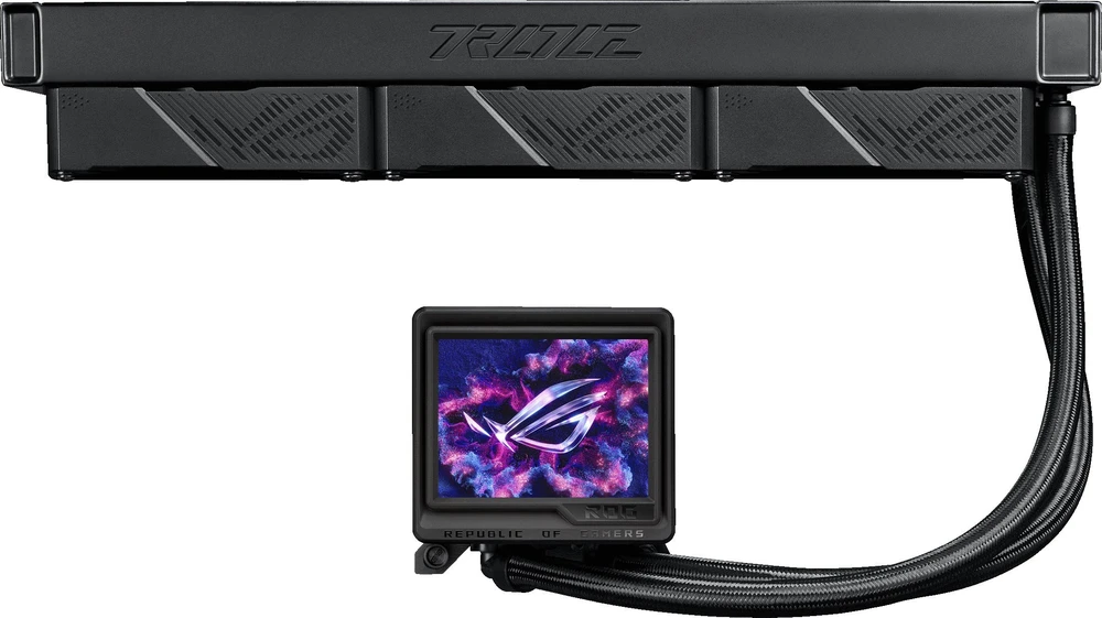 ASUS ROG Ryujin III 360 ARGB Extreme Kompiuterio dėklas All-in-one liquid cooler 12 cm Juodas