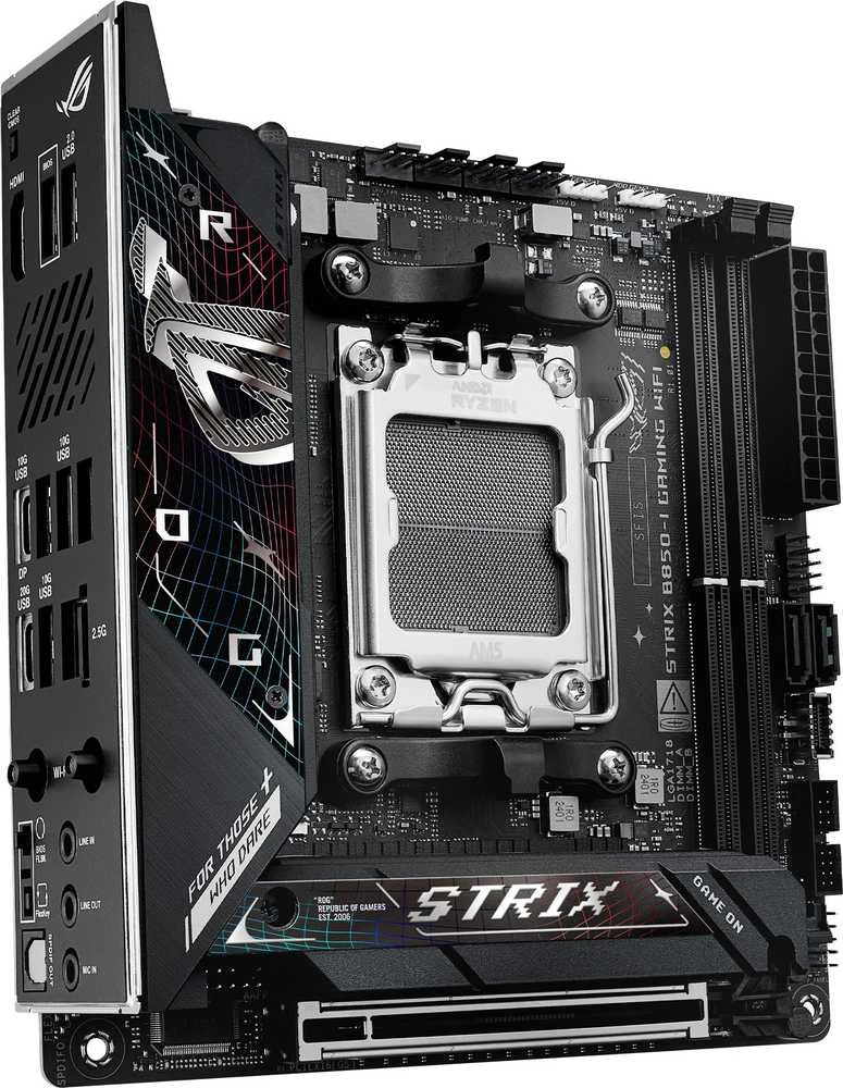 Pagrindinė plokštė ASUS ROG STRIX B850-I GAMING WIFI AMD B850 Socket AM5 mini ITX