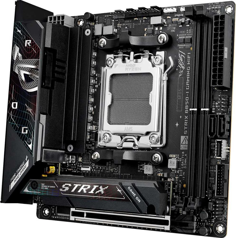Pagrindinė plokštė ASUS ROG STRIX B850-I GAMING WIFI AMD B850 Socket AM5 mini ITX