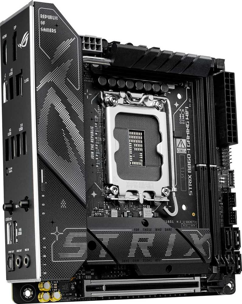 Pagrindinė plokštė ASUS ROG STRIX B860-I GAMING WIFI