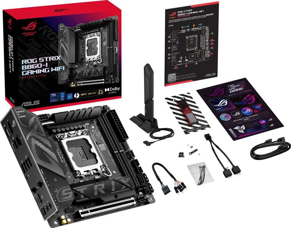 Pagrindinė plokštė ASUS ROG STRIX B860-I GAMING WIFI