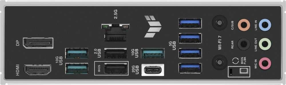 Pagrindinė plokštė ASUS TUF GAMING B850-PLUS WIFI AMD B850 Socket AM5 ATX
