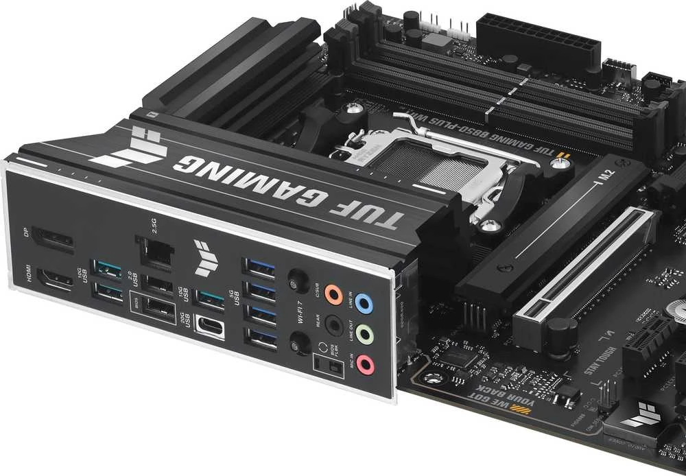 Pagrindinė plokštė ASUS TUF GAMING B850-PLUS WIFI AMD B850 Socket AM5 ATX
