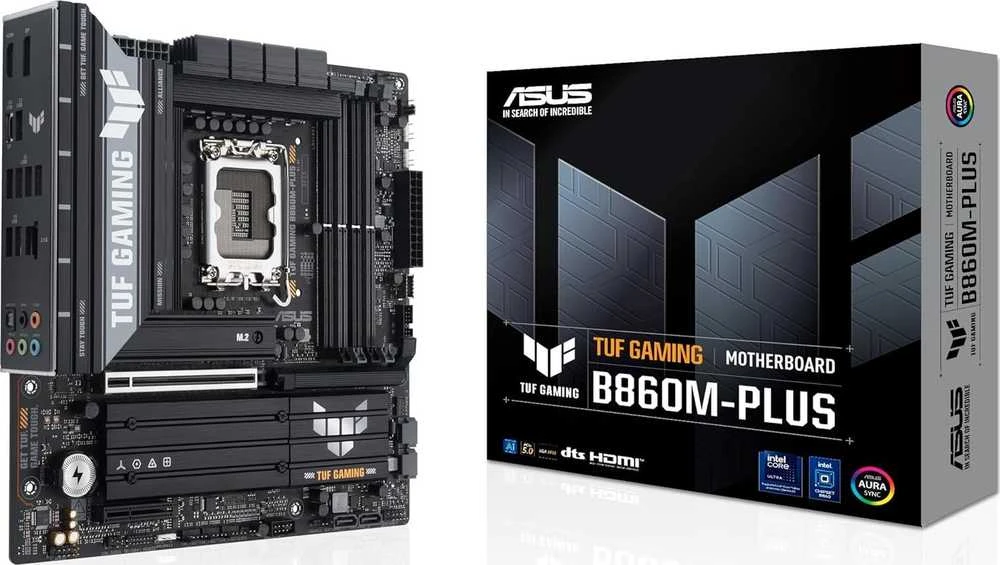 Pagrindinė plokštė ASUS TUF GAMING B860M-PLUS