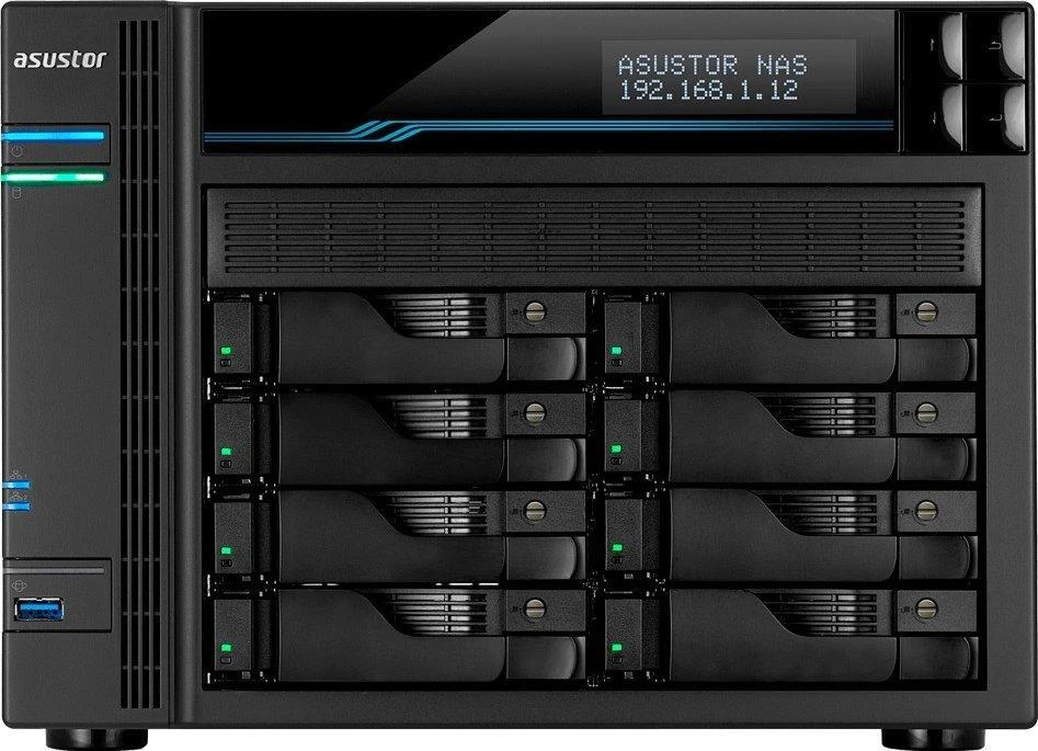 Serveris Asus AsusTor 8 Bay NAS AS6508T Iki 8 HDD/SSD, Intel ATOM C3538 Quad-Core, Procesoriaus dažnis 2,1 GHz, 8 GB, SO-DIMM DDR4, Juodas