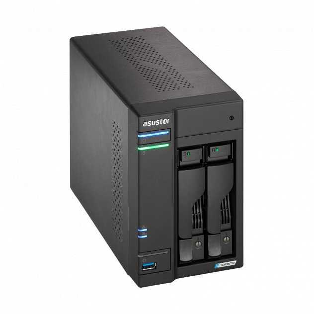 Asustor LOCKERSTOR 2 Gen 2 AS6702T failų serveris, 2 skyrių, 16GB RAM, 4x M.2 NVMe, 2x 2.5GbE (AS6702T-16G)
