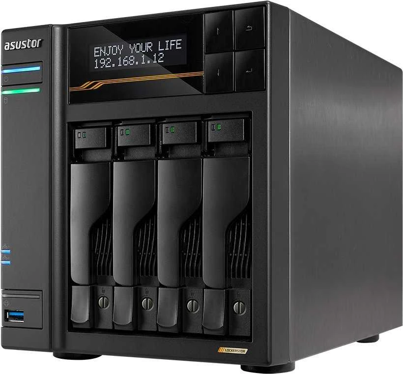 Serveris Asustor LOCKERSTOR 6 Gen3 (AS6806T) NAS Desktop AMD Ryzen V3C14 16 GB DDR5 ADM Juodas