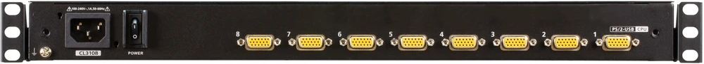 Aten 1U Short Gylis USB VGA Single (CL3108NX-ATA-EG)