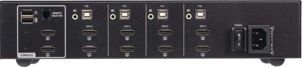 Aten CS1144H4-AT-G 4P USB HDMI dvigubas ekranas