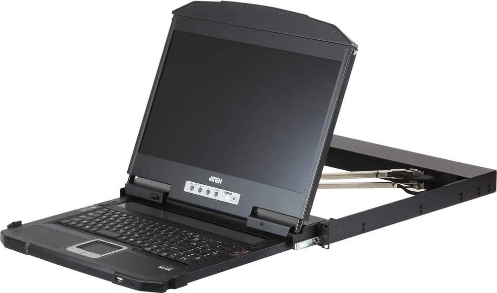 Aten ATEN CL3800NW konsola rackowa 47 cm (18.5'') 1920 x 1080 px Metal, Plastik Juodas