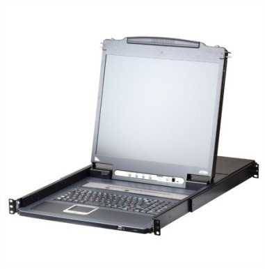 Aten ATEN CL5708iM Przełącznik KVM LCD Over IP, USB-PS/2, VGA, 8 portów, UK-Layout