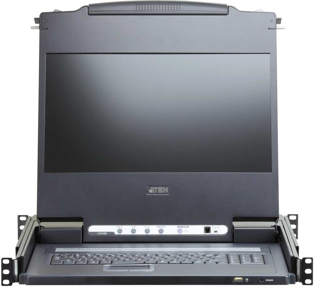 Valiklis Aten komutatorius ATEN CL6700MW-ATA-2XK06DNG KVM komutatoriaus tvirtinimo stove parinktys Juodas