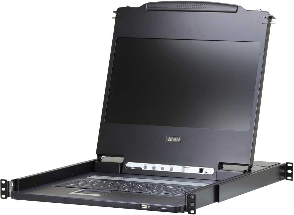 Valiklis Aten komutatorius ATEN CL6700MW-ATA-2XK06DNG KVM komutatoriaus tvirtinimo stove parinktys Juodas