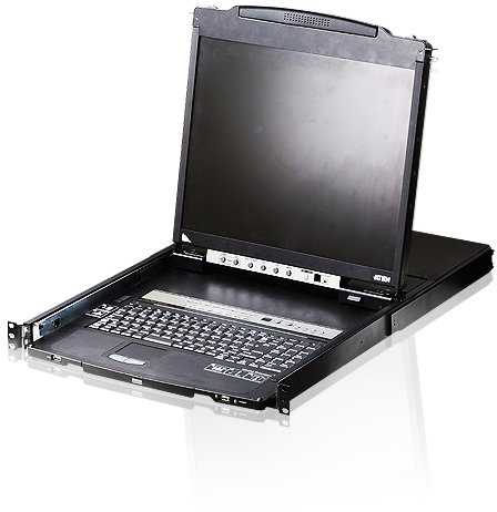 Aten ATEN CL6700MW-ATA-2XK06SG, 1920 x 1080 pikselių, Full HD, montavimas į stelažą, 1U, 19.4 W, juoda