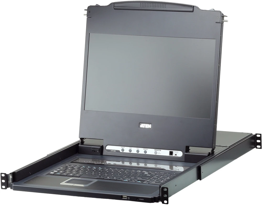 Valiklis Aten komutatorius ATEN CL6708MW KVM komutatoriaus tvirtinimo stove parinktys Juodas