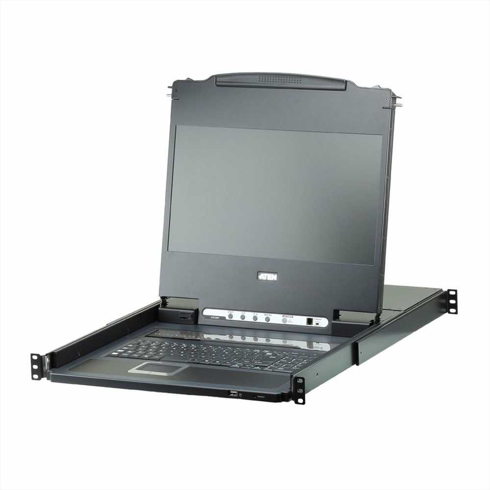 Valiklis Aten komutatorius ATEN CL6708MW KVM komutatoriaus tvirtinimo stove parinktys Juodas