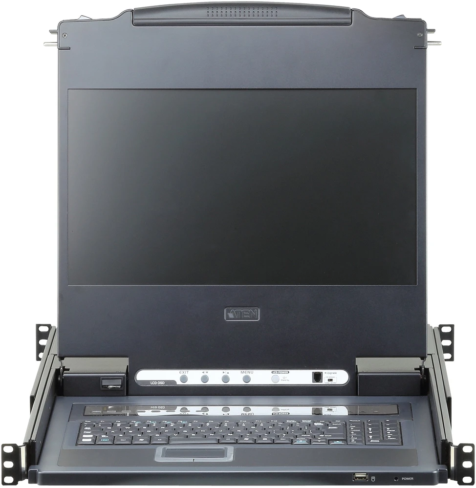 Valiklis Aten komutatorius ATEN CL6708MW KVM komutatoriaus tvirtinimo stove parinktys Juodas