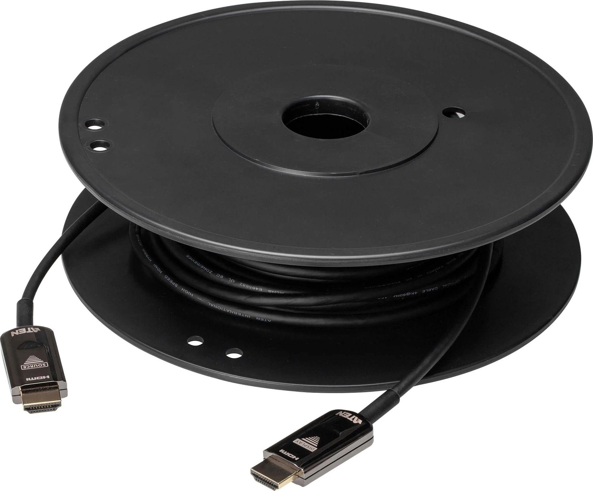 Aten VE781010 HDMI optinis kabelis ritėje