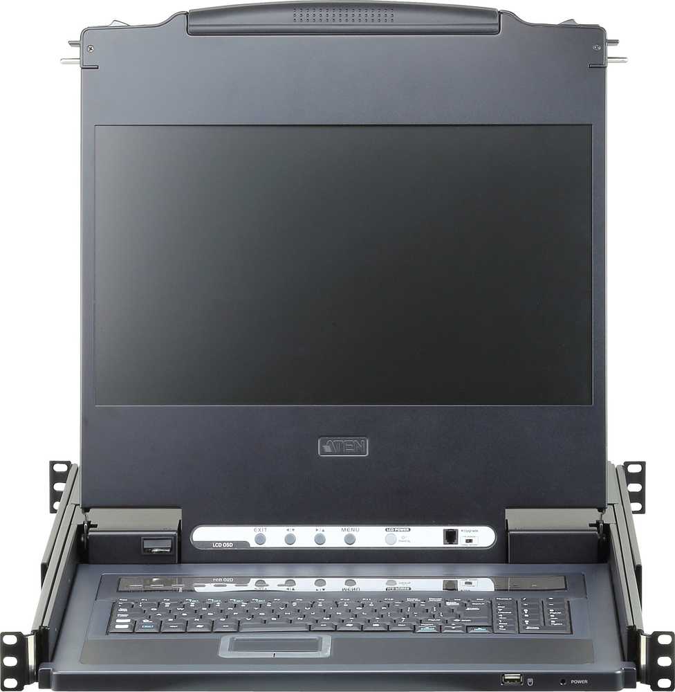 Aten CL6708MW 8 prievadų USB DVI vieno bėgio plačiaekranis LCD KVM jungiklis | Aten | KVM per IP jungiklis su Daisy-Chain prievadu ir USB periferiniu palaikymu | CL6708MW