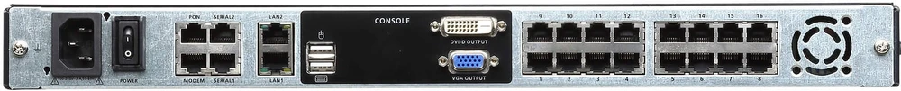 Terminal sieciowy Aten Aten KL1116VN, 1920 x 1200 pikselių, Ethernet LAN, Rack mounting, 1U, Juodas