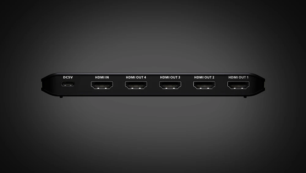 Šakotuvas „Aten“ AV komutatoriai ir skirstytuvai 4 prievadų True 4K HDMI skirstytuvas (VS4814-AT)