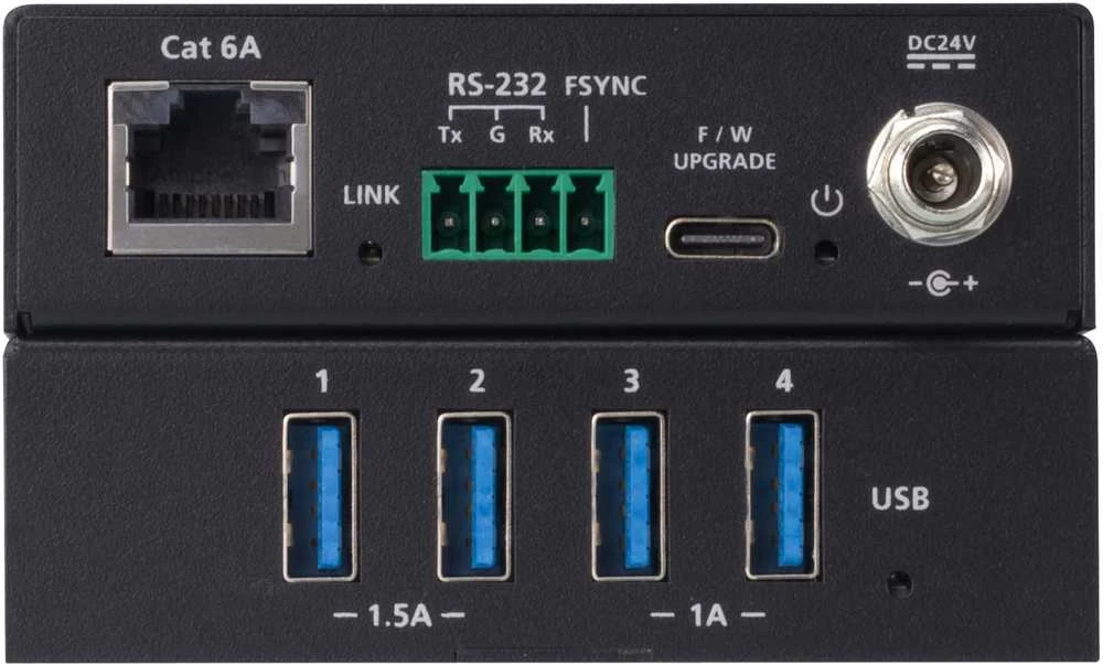 Przełącznik Aten ATEN UCE33100, 4-Port USB 3.2 Gen.1 Cat 6A Extender, bis zu 100m
