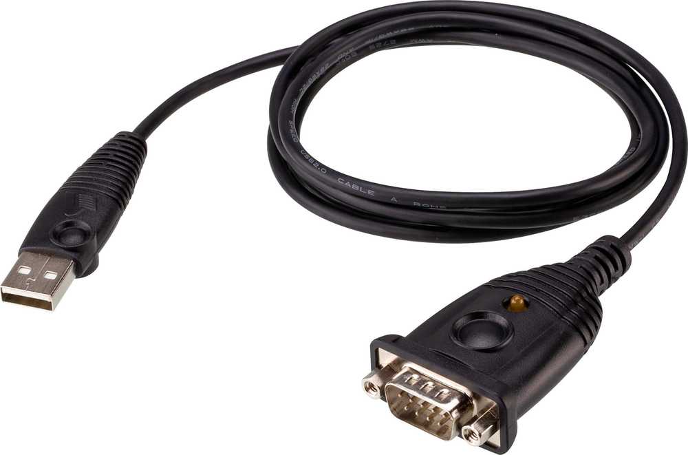 Adapteris USB Aten USB-A - RS-232 Juodas (USB to RS-232 Adapteris (FTDI))