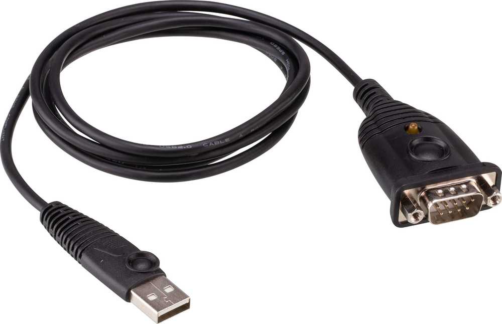 Adapteris USB Aten USB-A - RS-232 Juodas (USB to RS-232 Adapteris (FTDI))