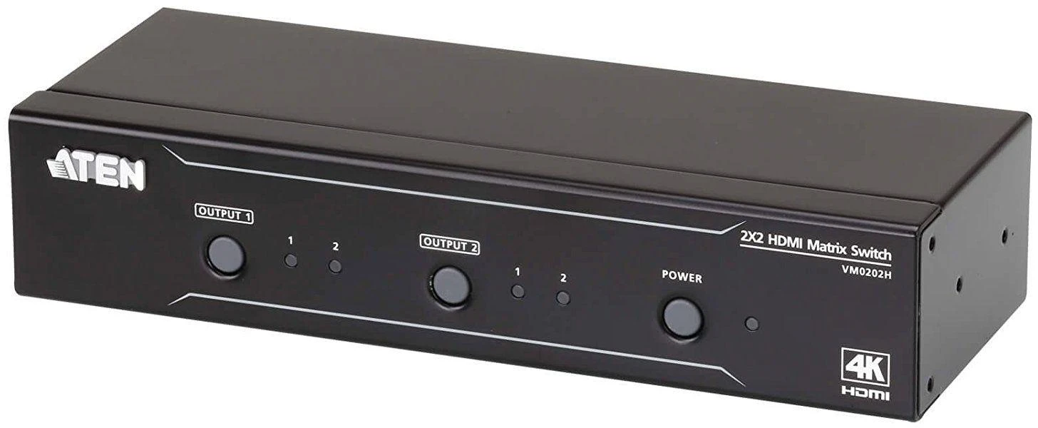 Šakotuvas Atėnai | 2x2 4K HDMI matricos jungiklis | VM0202H | Garantija 36 mėn.