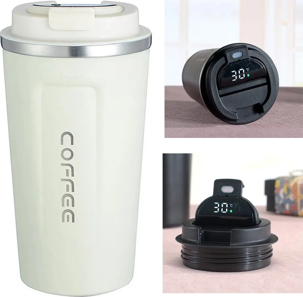 ATL Termo puodelis su LCD ekranu 510 ml, baltas