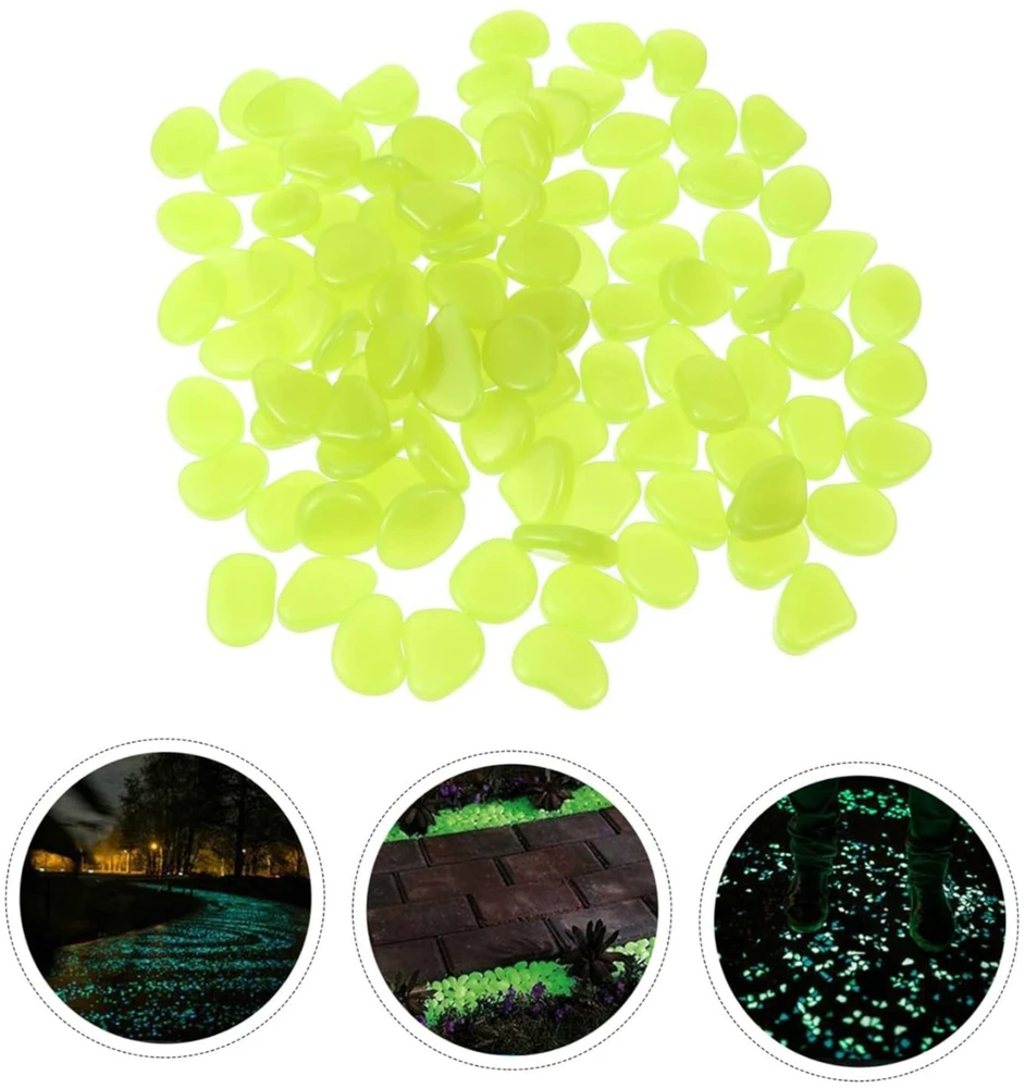 ATL Fluorescenciniai polistireno akmenukai, 100 vnt., 2-3 cm, geltoni