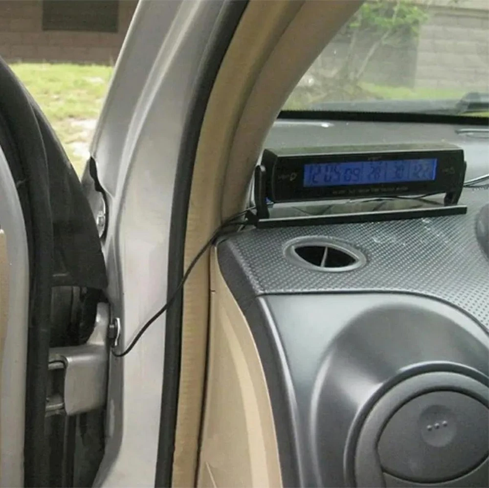 ATL Elektroninis automobilio termometras su laikrodžiu
