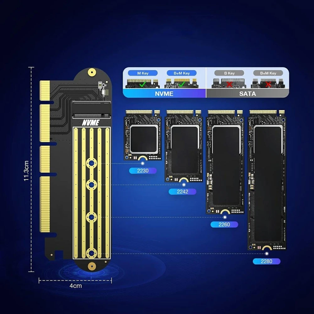 ATL M.2 NVMe disko adapteris