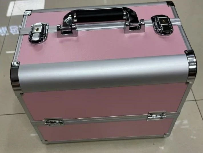 ATL CA34C Kosmetinis dėklas 35x25x31 sidabriškai rožinis