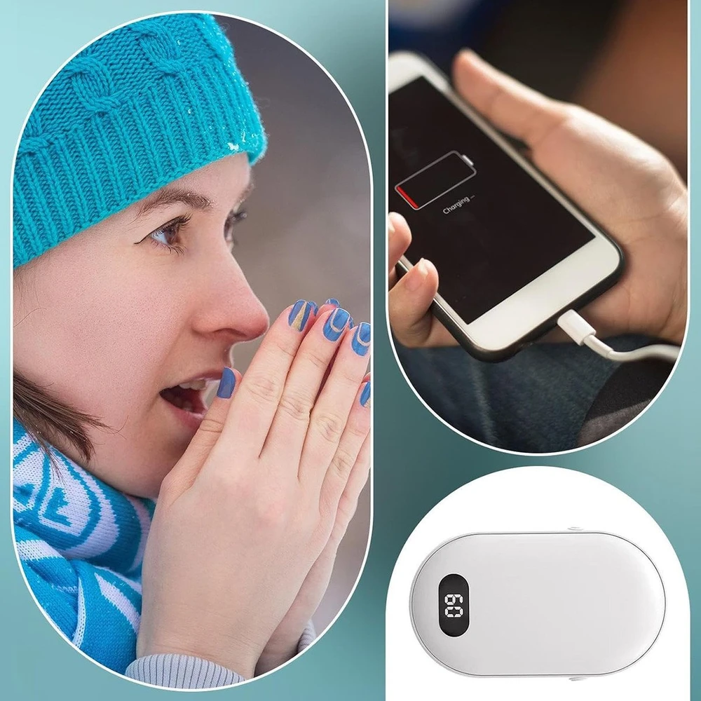 ATL Rankų šildytuvas DA307, baltas, 10W, 6000mAh